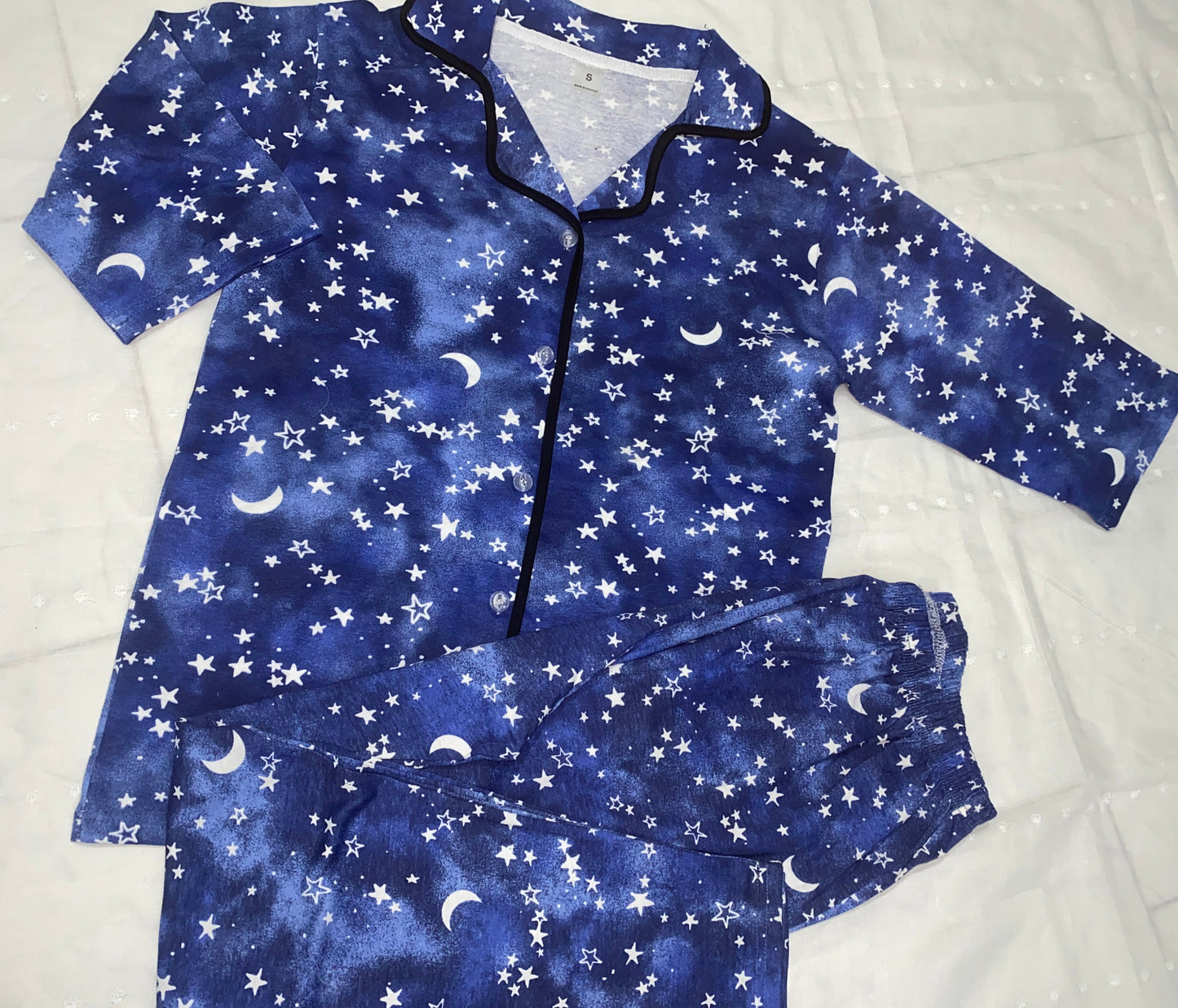 Blue Moon Star Night wear PJs in quater sleeves