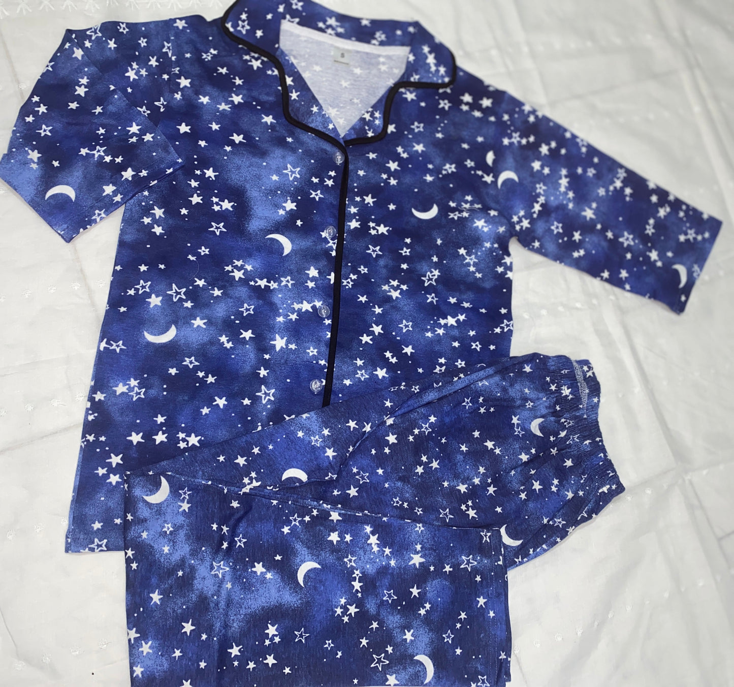 Blue Moon Star Night wear PJs in quater sleeves