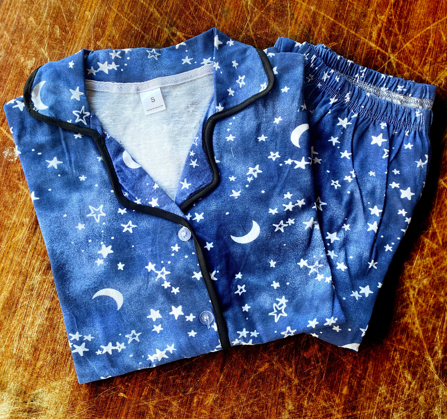 Blue Moon Star Night wear PJs in quater sleeves